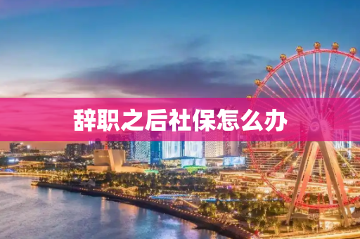 辞职之后社保怎么办