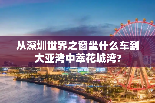 从深圳世界之窗坐什么车到大亚湾中萃花城湾?