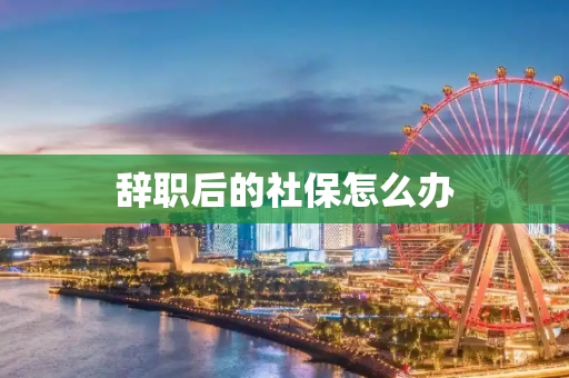 辞职后的社保怎么办