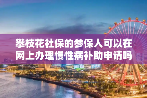 攀枝花社保的参保人可以在网上办理慢性病补助申请吗