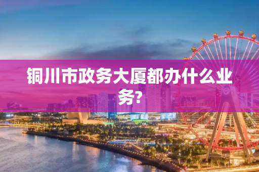 铜川市政务大厦都办什么业务?