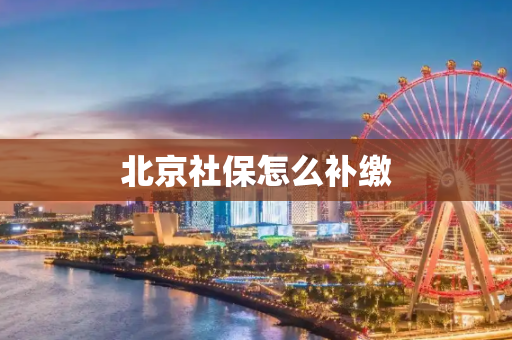 北京社保怎么补缴