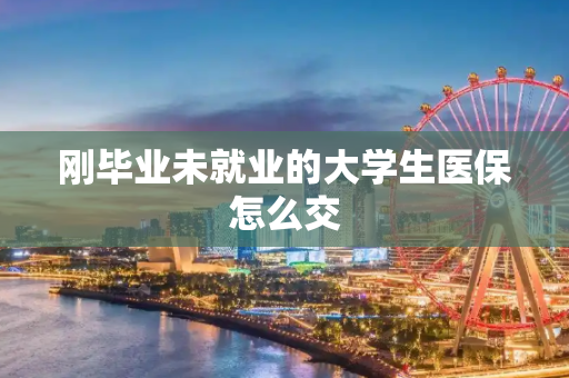 刚毕业未就业的大学生医保怎么交