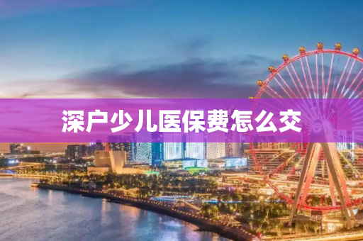 深户少儿医保费怎么交