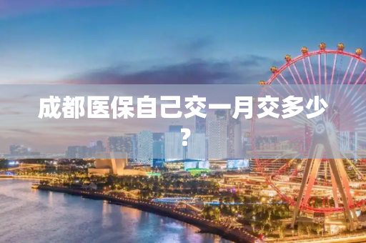 成都医保自己交一月交多少？