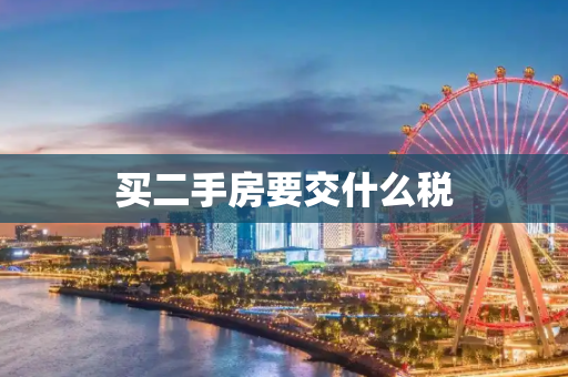 买二手房要交什么税
