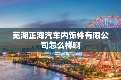 芜湖正海汽车内饰件有限公司怎么样啊