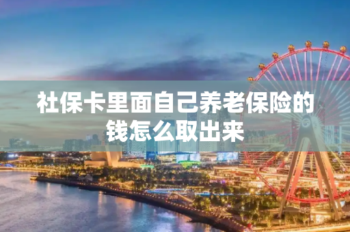 社保卡里面自己养老保险的钱怎么取出来