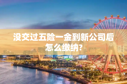 没交过五险一金到新公司后怎么缴纳?