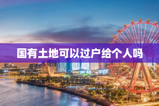 国有土地可以过户给个人吗