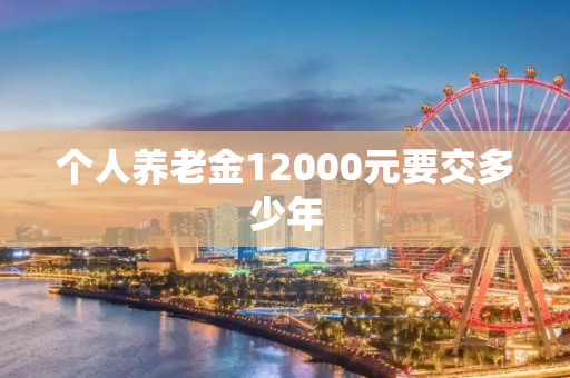 个人养老金12000元要交多少年