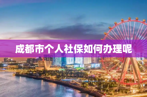 成都市个人社保如何办理呢