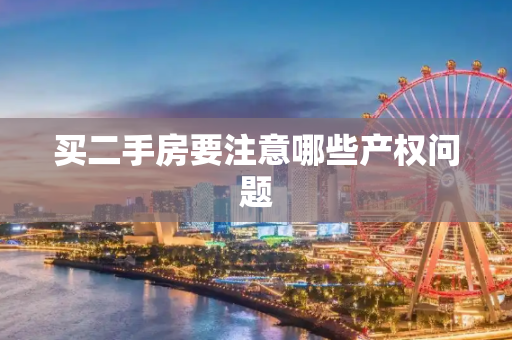 买二手房要注意哪些产权问题