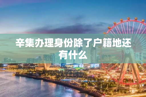 辛集办理身份除了户籍地还有什么
