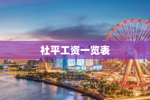 社平工资一览表