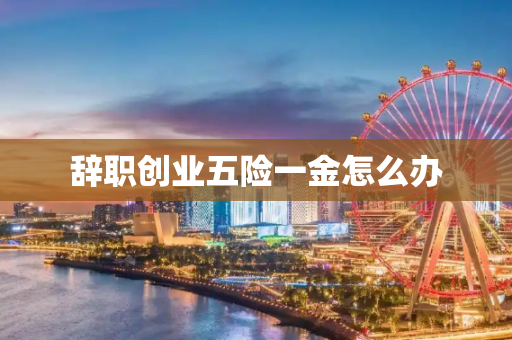 辞职创业五险一金怎么办