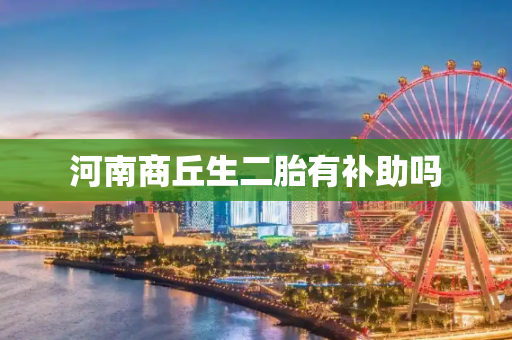 河南商丘生二胎有补助吗
