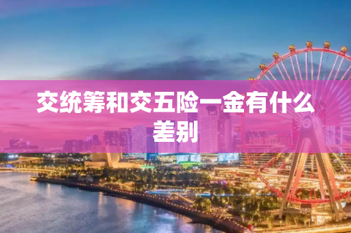 交统筹和交五险一金有什么差别