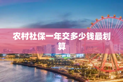 农村社保一年交多少钱最划算