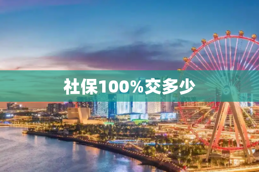 社保100%交多少