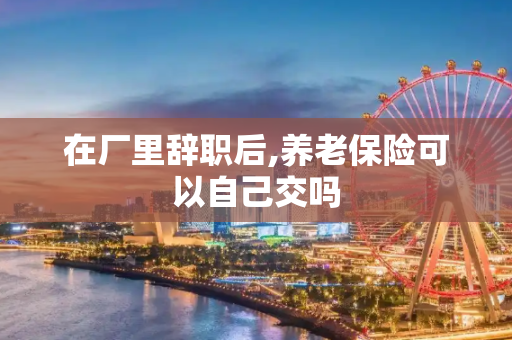 在厂里辞职后,养老保险可以自己交吗