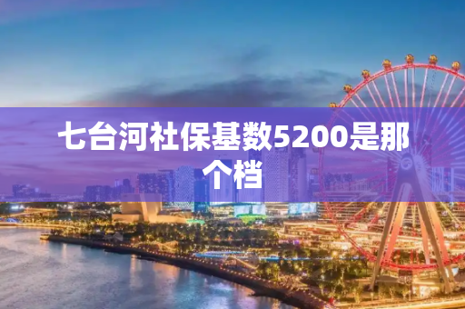 七台河社保基数5200是那个档