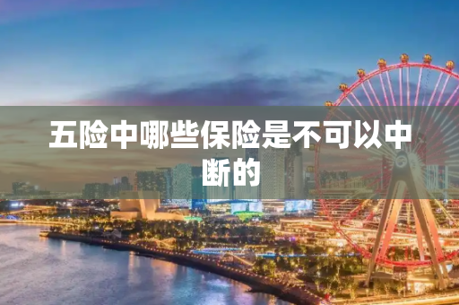 五险中哪些保险是不可以中断的