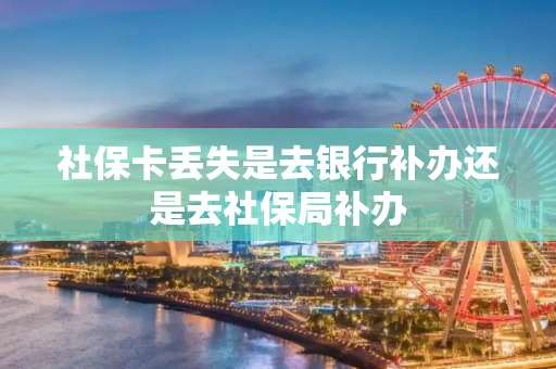社保卡丢失是去银行补办还是去社保局补办