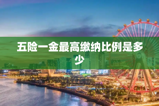 五险一金最高缴纳比例是多少