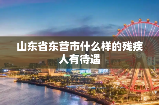 山东省东营市什么样的残疾人有待遇