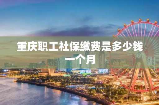重庆职工社保缴费是多少钱一个月