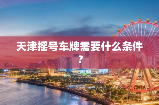 天津摇号车牌需要什么条件？