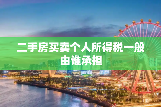 二手房买卖个人所得税一般由谁承担
