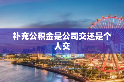 补充公积金是公司交还是个人交