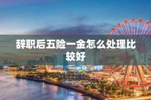 辞职后五险一金怎么处理比较好