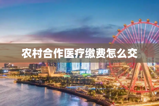 农村合作医疗缴费怎么交