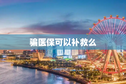 骗医保可以补救么