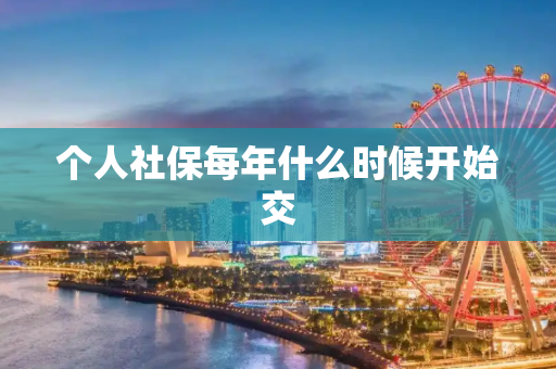 个人社保每年什么时候开始交