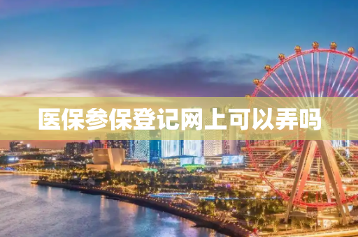 医保参保登记网上可以弄吗