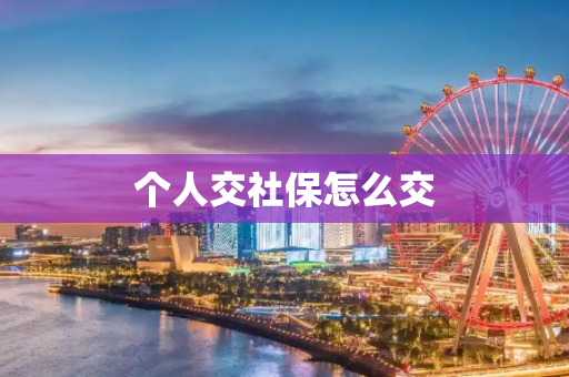 个人交社保怎么交