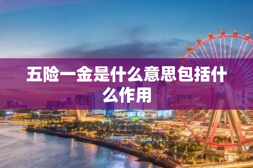 五险一金是什么意思包括什么作用