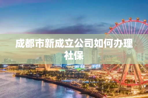 成都市新成立公司如何办理社保