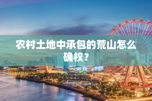 农村土地中承包的荒山怎么确权？