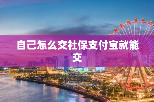 自己怎么交社保支付宝就能交