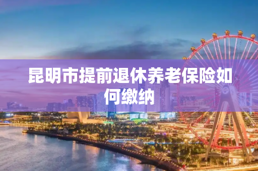 昆明市提前退休养老保险如何缴纳