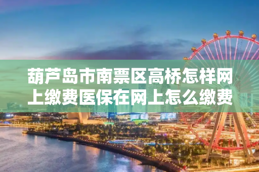 葫芦岛市南票区高桥怎样网上缴费医保在网上怎么缴费？